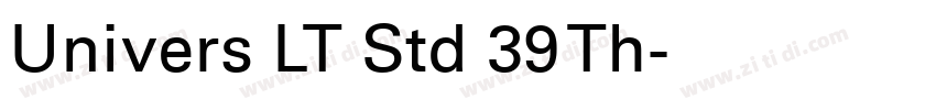 Univers LT Std 39 Th字体转换